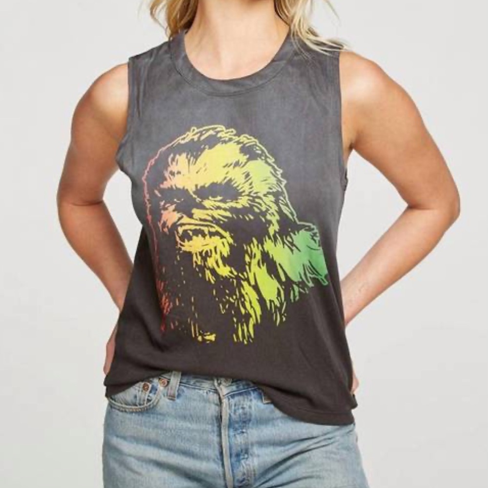 NWT Chaser | Chewie Star Wars Muscle Tank Faded Black XS